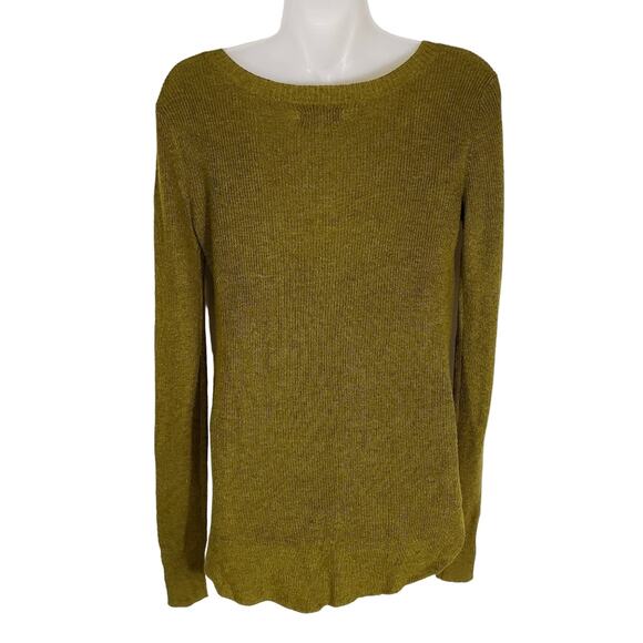 American Eagle Outfitters Womens Sweater Size XS Green Scoop Neck Knit Pullover - Picture 2 of 8